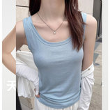 DWFZ-浅蓝【2605款无胸垫背心