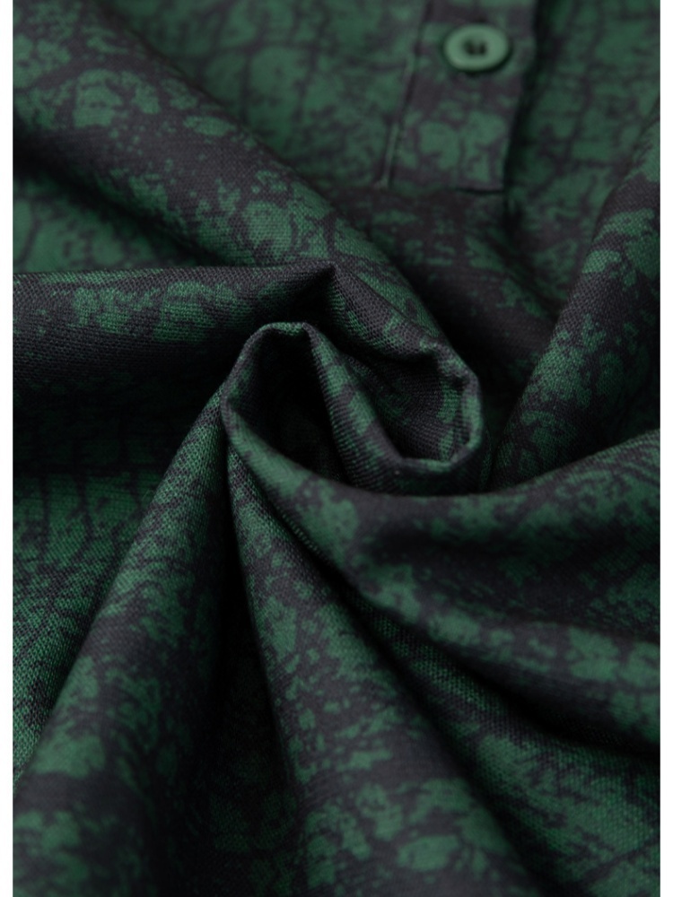 凯诗帕墨绿显瘦七分袖衬衫6461·墨绿