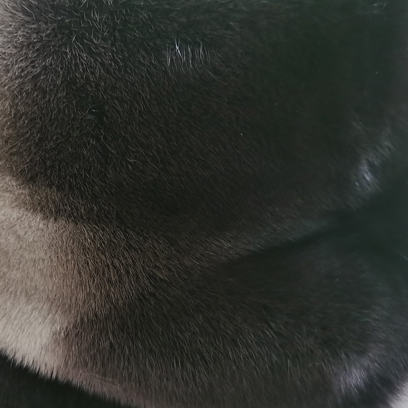 索娜斯段染丹麦进口水貂大衣·银蓝色