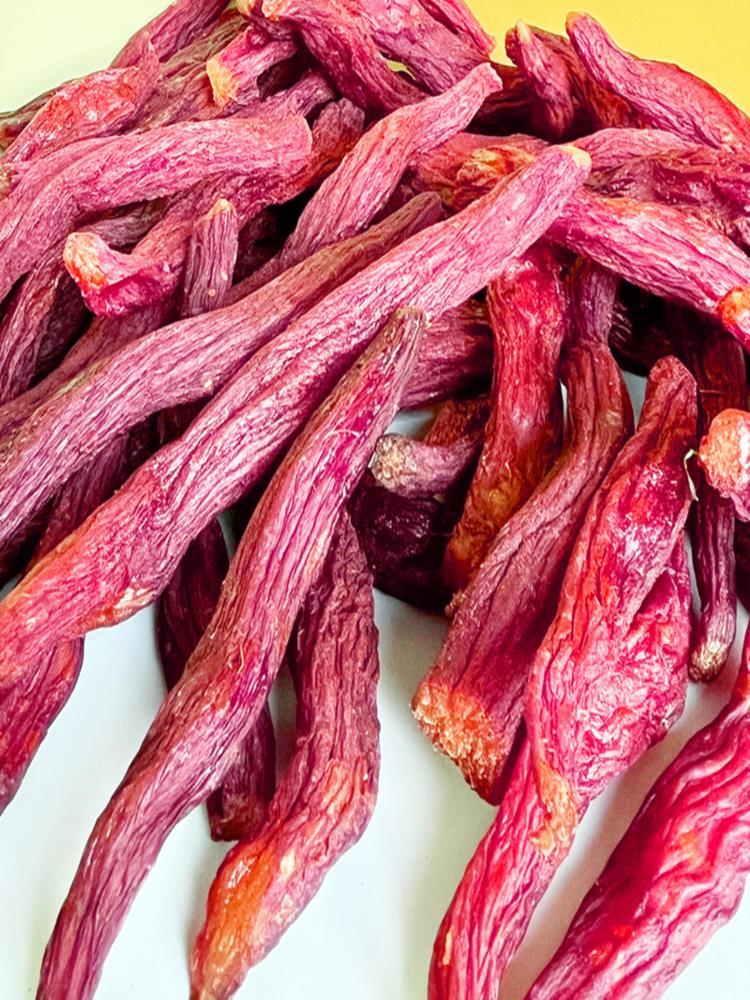 带皮红瑶蜜薯干切块 1斤*2袋 烤薯干 原味 红薯干 软糯香甜地瓜干