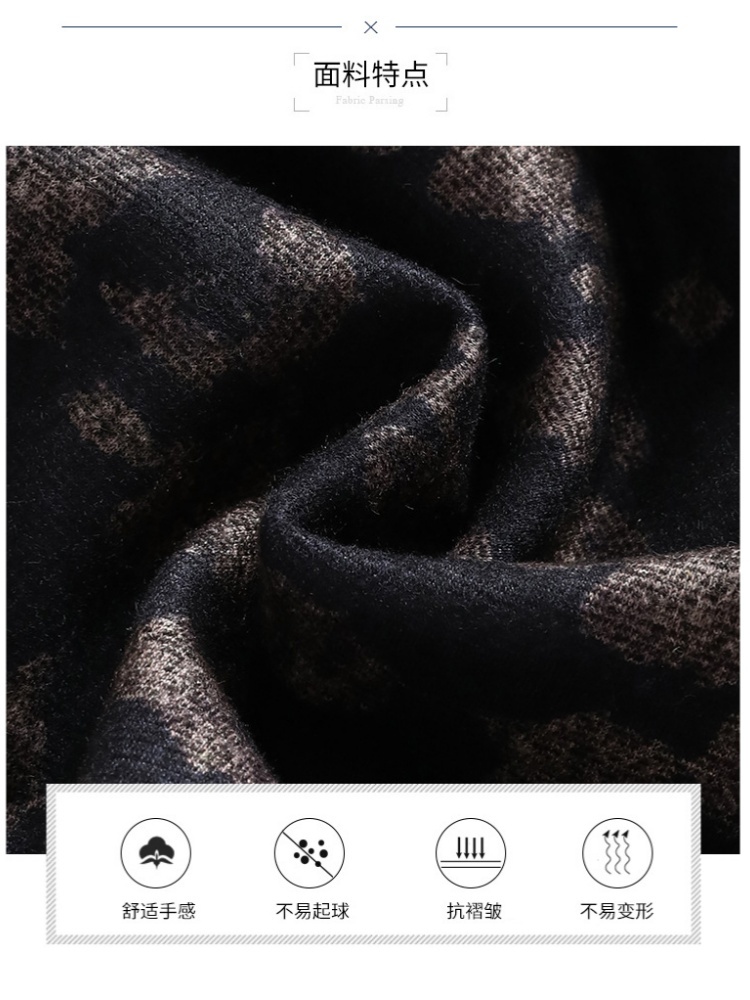 梦卓旋高雅印花毛呢半裙8090-18793·黑小花