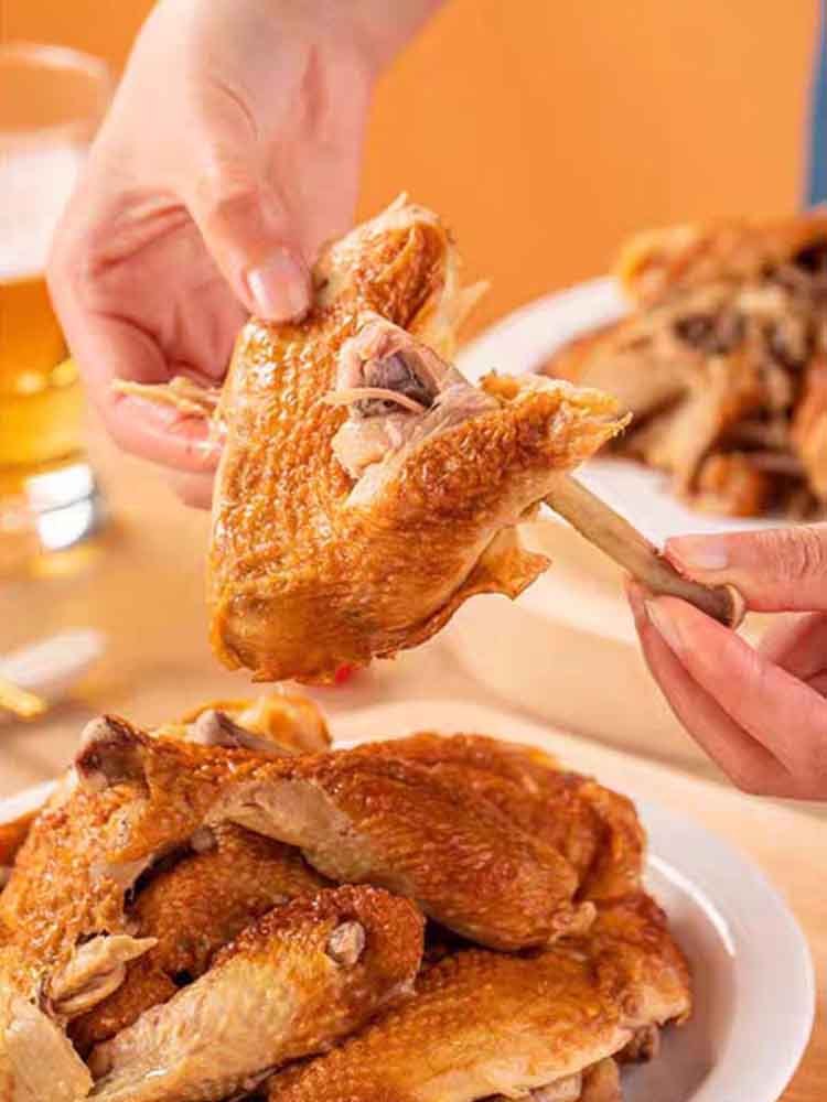 【非遗产品】松茸烧鸡500g*4袋 卤味熟食 整只 老汤熬煮 传统工艺