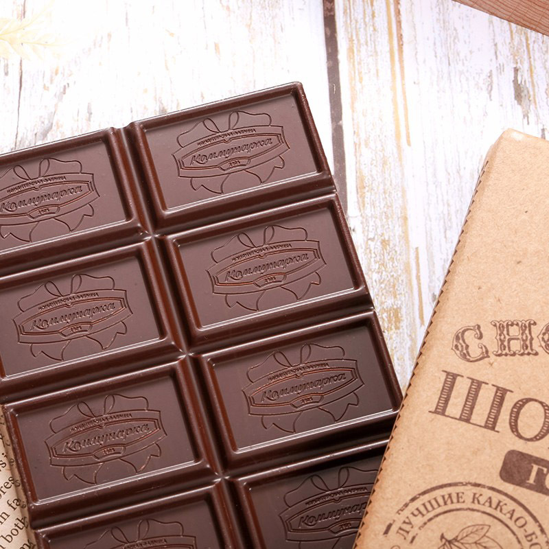 康美纳卡纯可可脂俄罗斯经典黑巧克力10盒·-百分之七十二