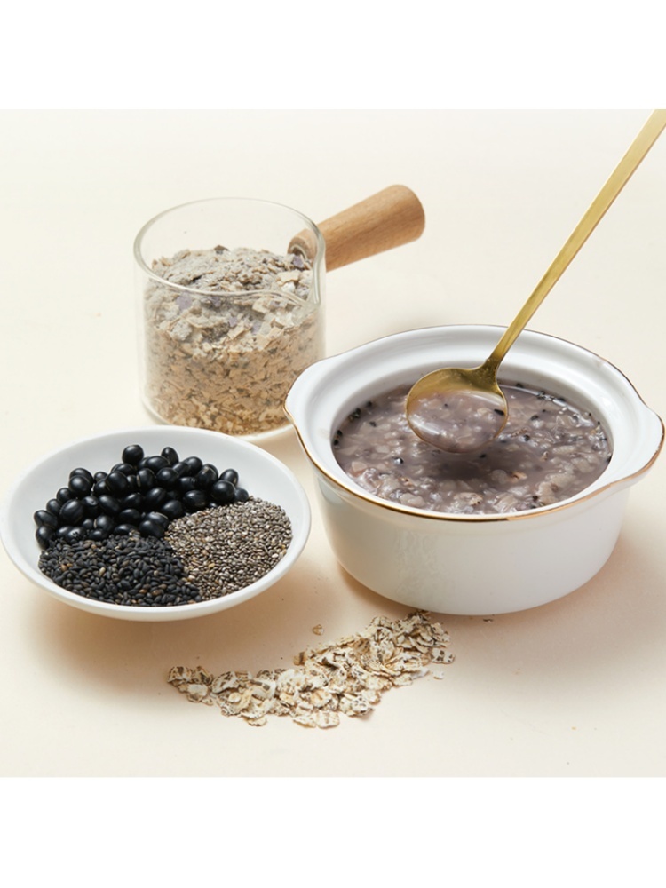 【燕之坊】五黑燕麦片320g*3盒+赠黄芪党参豆浆粉210g