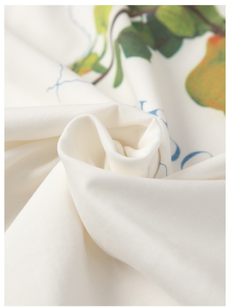 【95棉】凯诗帕宽松喷画短袖T恤6438·白色