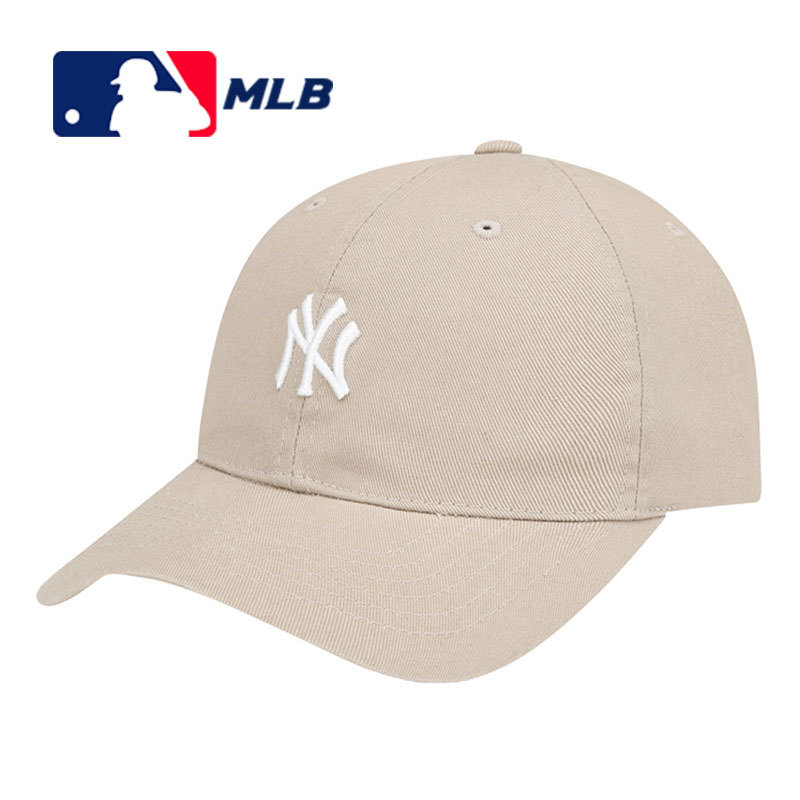 MLB男女帽子 棒球帽 正面NY/LA·卡其色白标