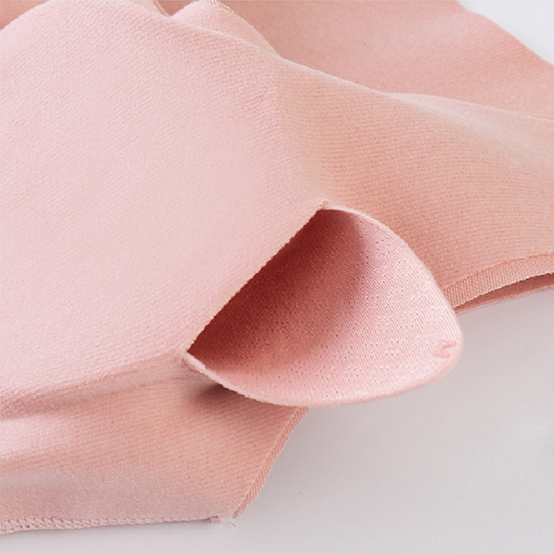 【2件装】内置文胸 德绒v领蕾丝加绒保暖背心·肤色+粉色