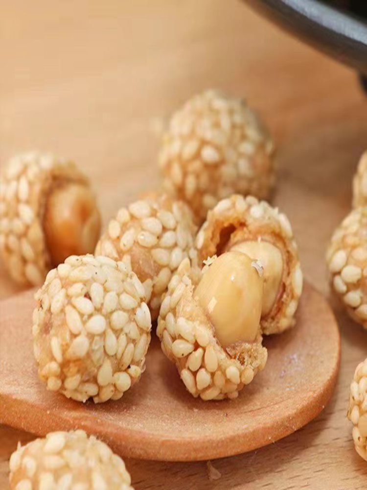 芝麻花生米 250g*3袋 原味炒熟食品 即食下酒下饭菜年货小吃零食