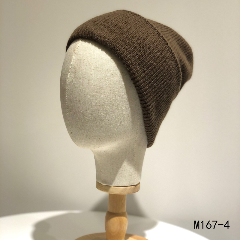 特价南秀丝语羊毛翻边帽m1674深咖