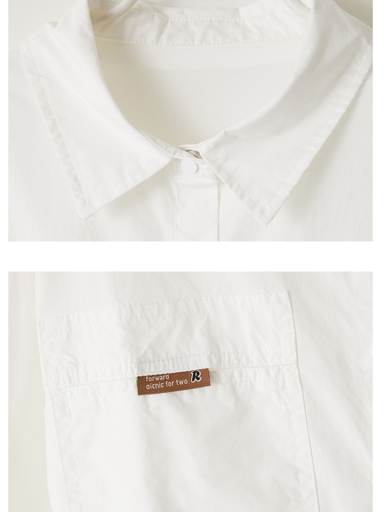 100棉可风各宽松衬衫61086·白色