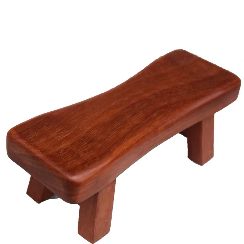 百年许氏实木红花梨经典枕凳