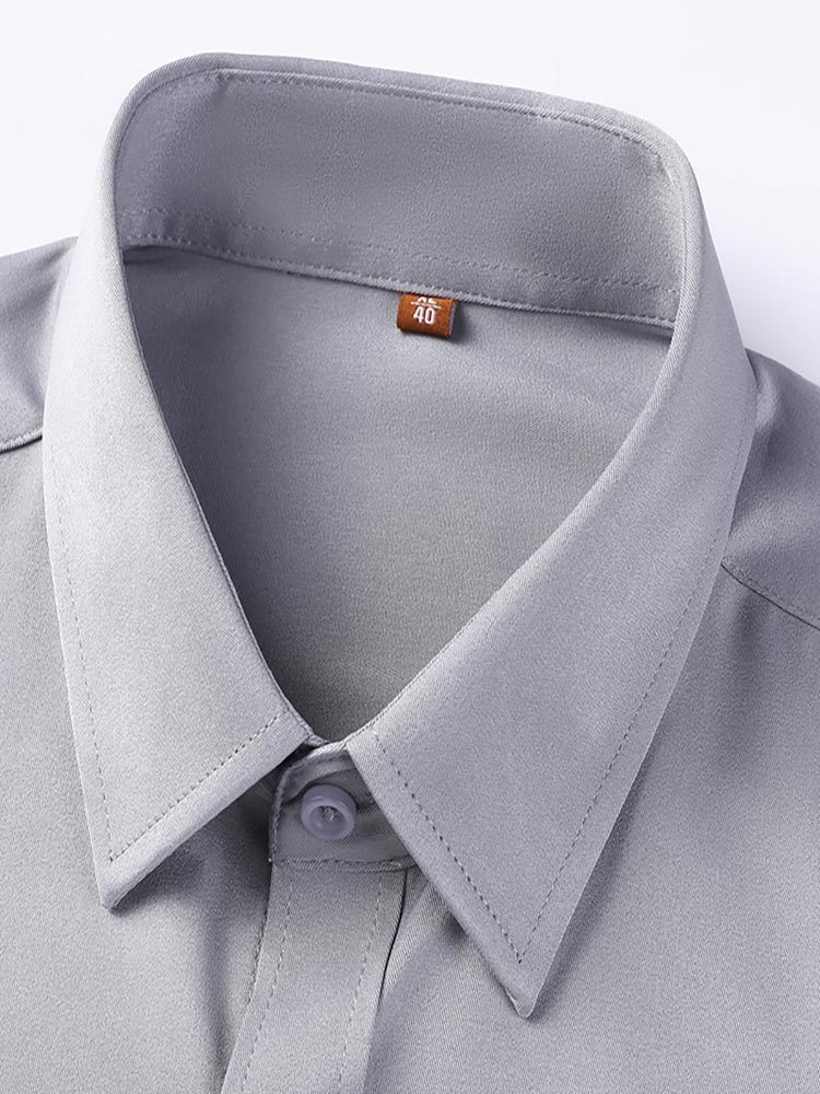 富铤2023秋季长袖商务休闲时尚衬衫C801-6色可选·暮色灰