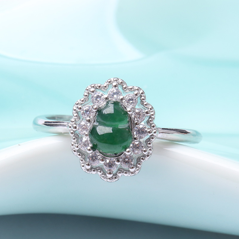 映时翡翠福禄戒指