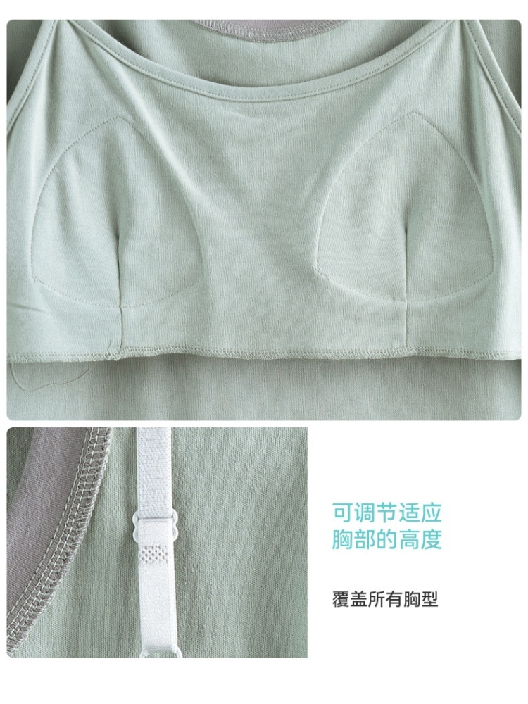 【100棉带胸垫】安曼无袖七分裤家居服AZ26-B46105·AZ26-B46108