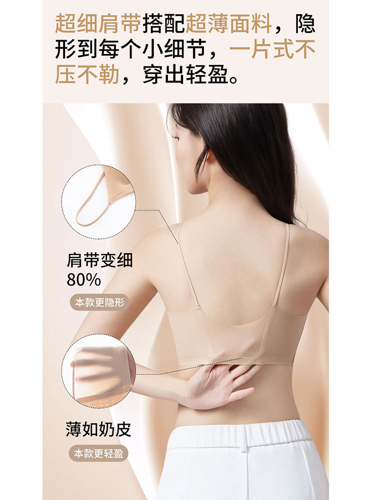 【2件超值组】特薄冰丝洞洞杯果冻胶软支撑防下垂内衣·肤色+黑色