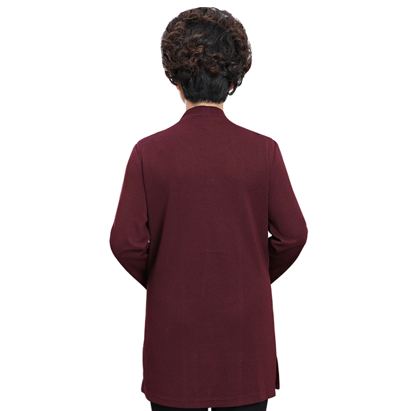 福太太女式针织衫·紫红色