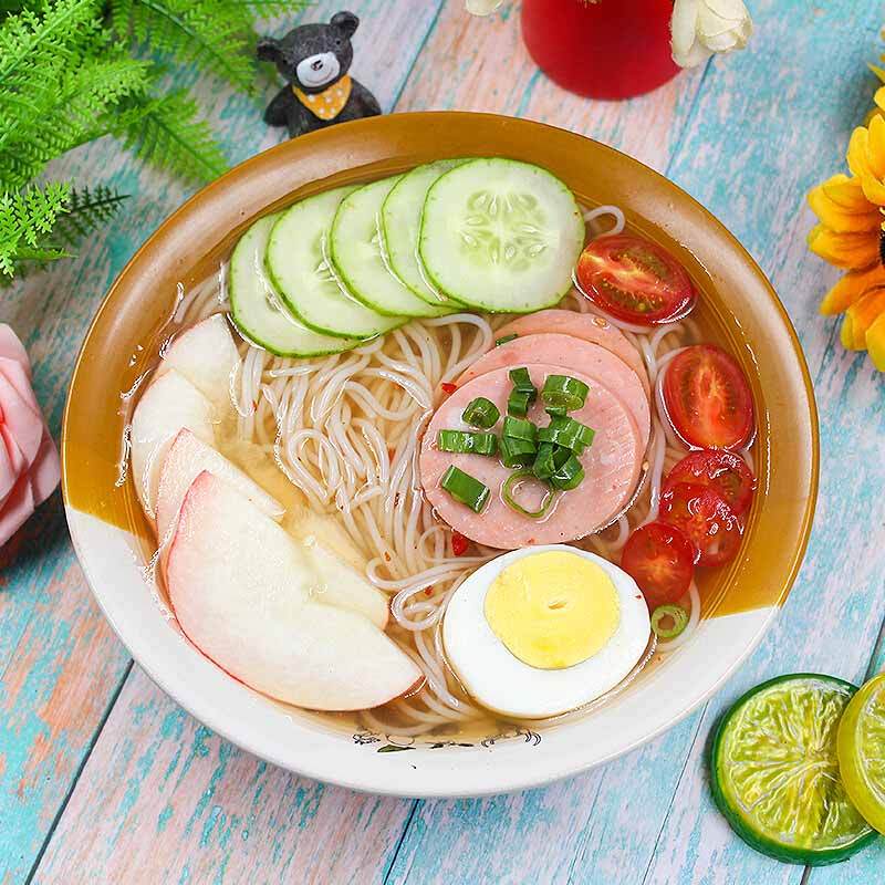 东北大妈正宗朝鲜水果味冷面380g5袋蓝莓味2香梨2蜜桃1