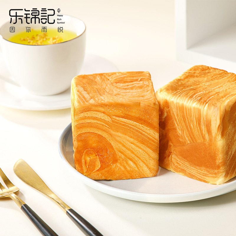 乐锦记魔方生吐司500g粗粮