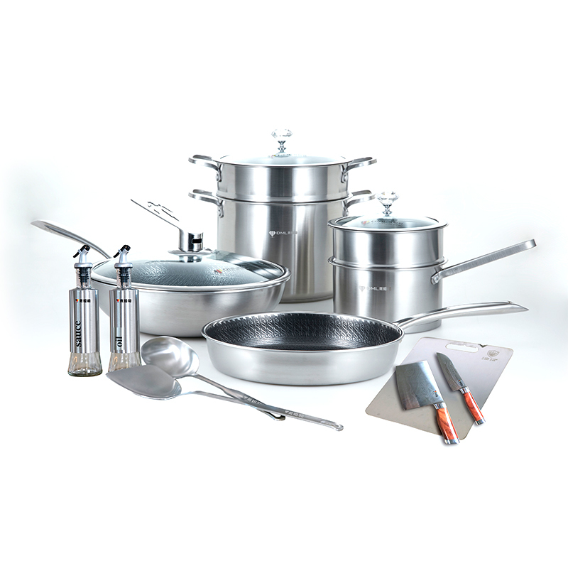 [tv商品]戴姆勒5d镭射钻石纹锅具套组(14件)