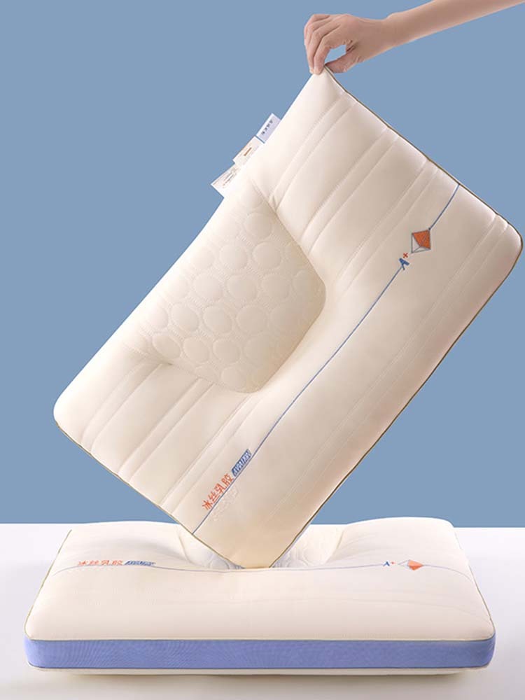 窝美居立体冰丝乳胶护颈枕1对装