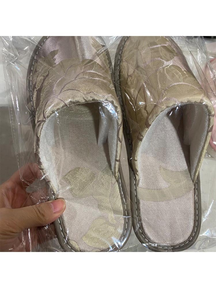 亏本清仓【桑蚕丝】男女同款居家拖鞋·粉色加绒款