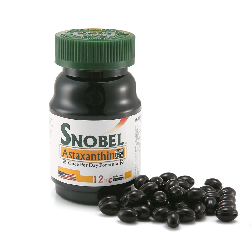 美国原装进口SNOBEL高含量虾青素60粒*3瓶