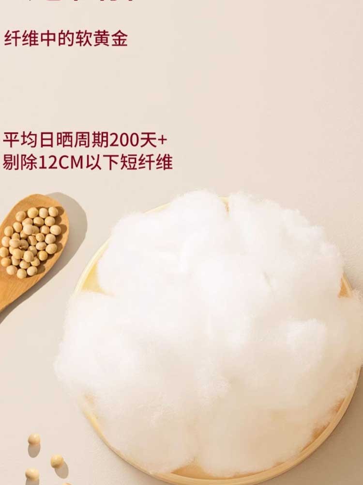 【一对装】云婉家A类助-眠大豆蛋白护颈低枕大豆纤维枕头护颈椎成人睡眠枕头芯一对