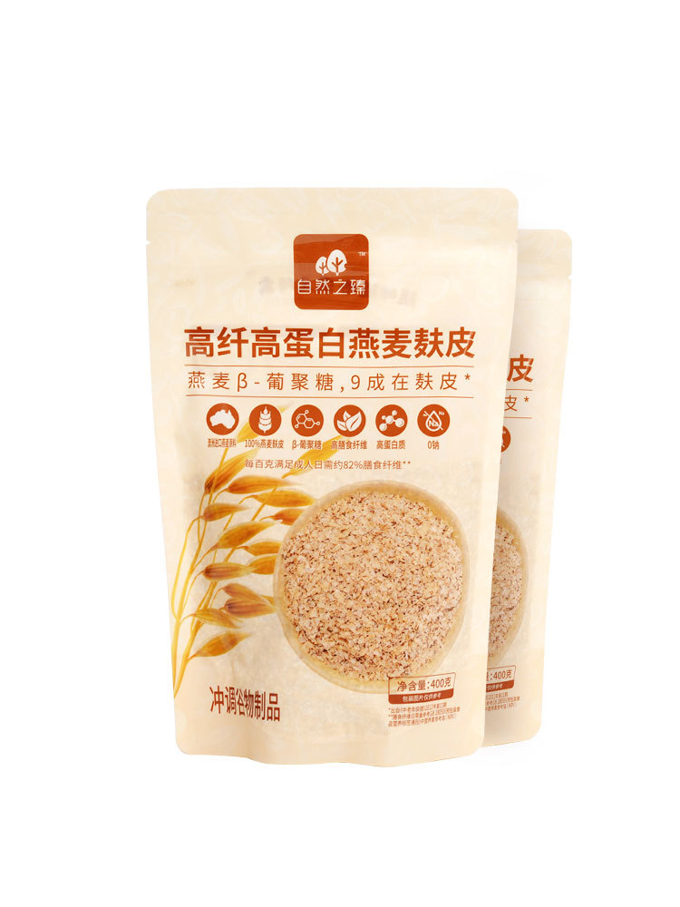 自然之臻高纤高蛋白燕麦麸皮