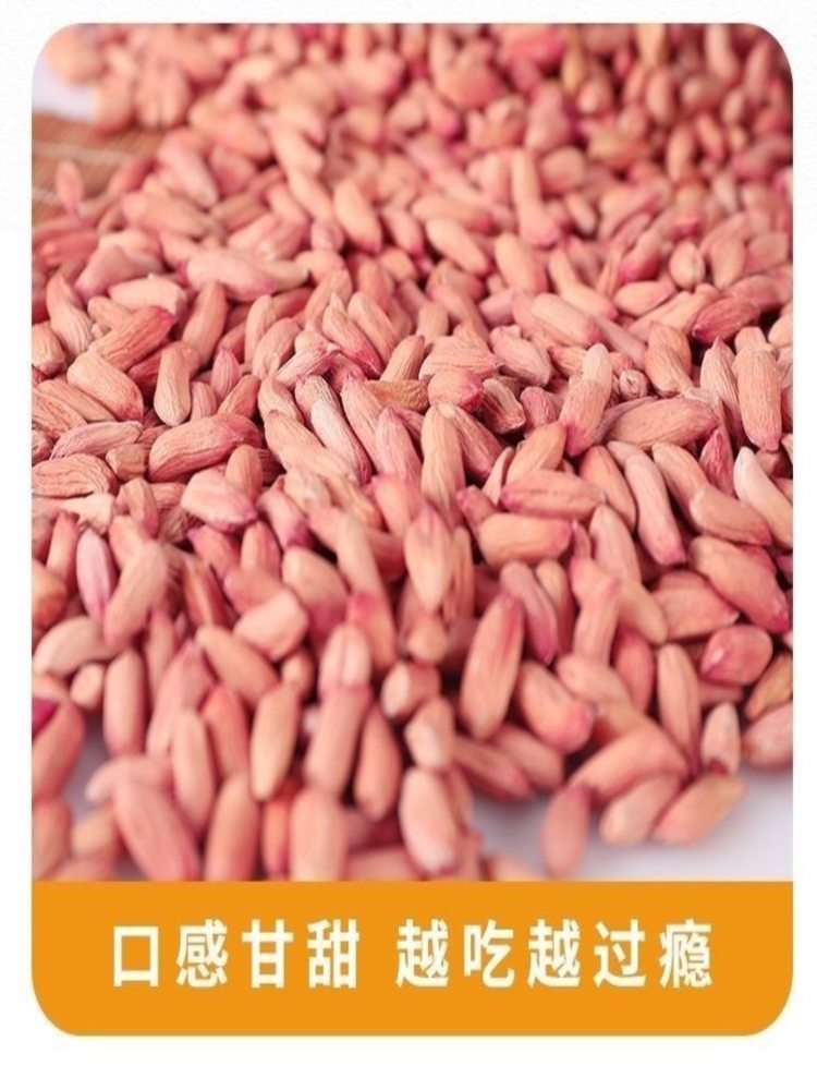 瘪粒花生 500g*4袋 新鲜干瘪小粒瘪子红皮仁养胃农家