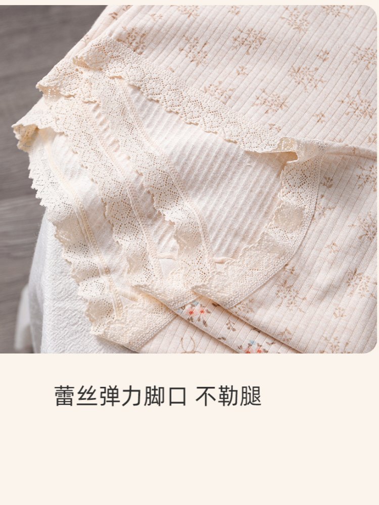 【60支蚕丝裆】护花天使加长裆内裤4条520·颜色随机
