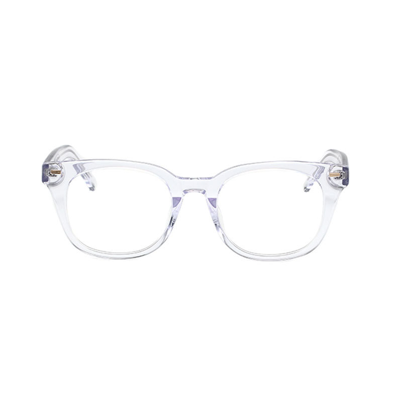 骊佳LJGOOD高端板材眼镜方形粗框防蓝光护目镜2237·透明框