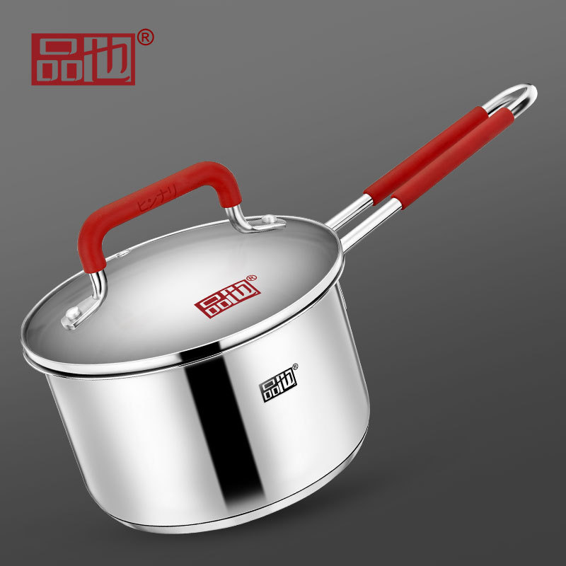 伯尔尼斯江山红系列不锈钢复底奶锅16cm