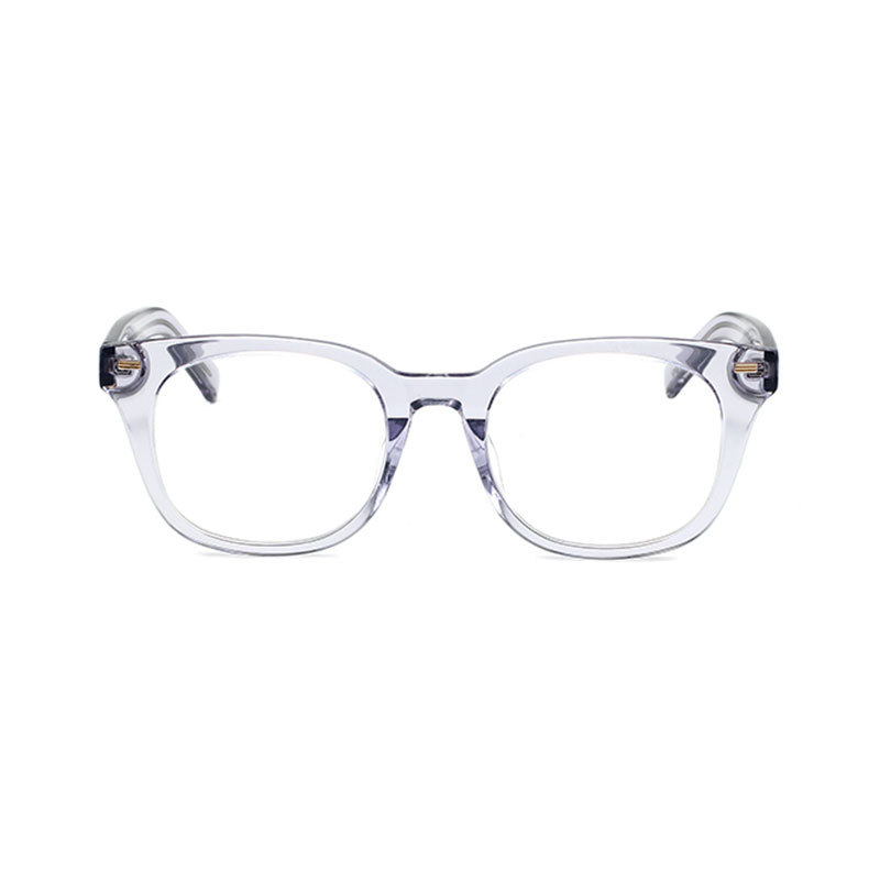 骊佳LJGOOD高端板材眼镜方形粗框防蓝光护目镜2237·透灰框