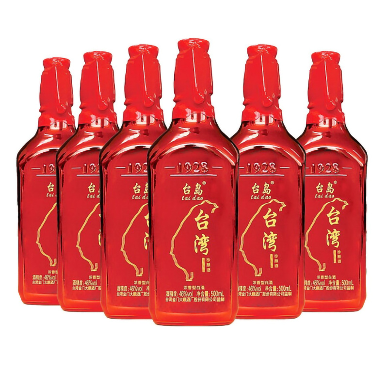 台岛taidao台湾高粱酒46度1928珍酿高粱酒500ml2瓶装无手提袋