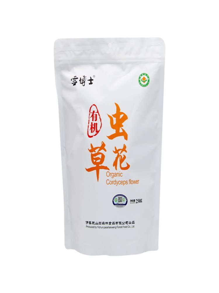【伊春馆】有机虫草花 250g/袋 珍菌菇干货 炖汤火锅食材
