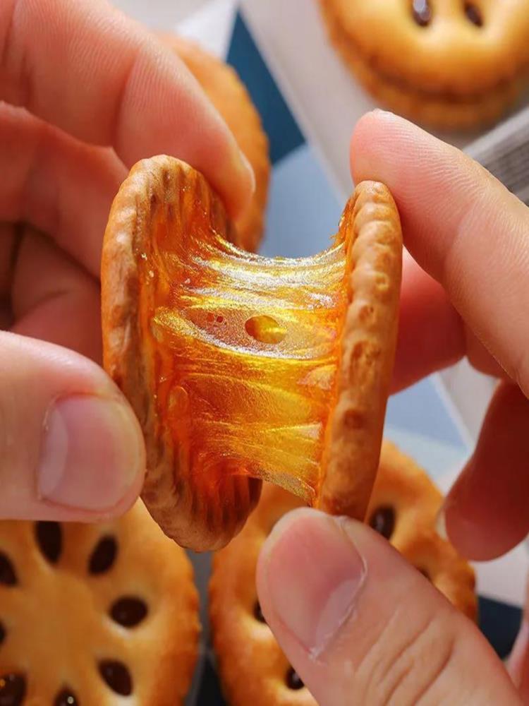 果酱夹心饼干 200包 小吃解馋 小圆饼独立小包装 整袋