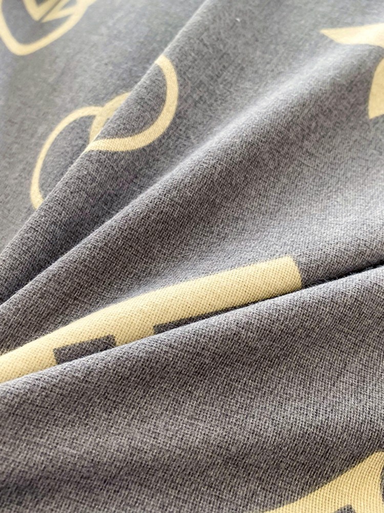 多宝雅全棉磨毛单品套件系列-单被套·英伦风尚-灰