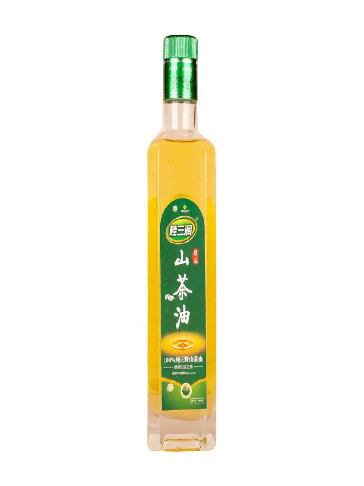 桂三润 山茶油500ml（玻璃瓶）中国供销合作社助农粮油