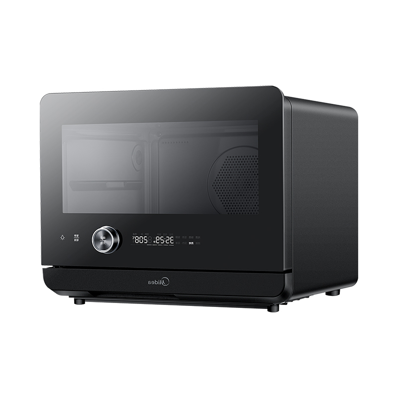 美的（Midea） PS20C1 家用 多功能电烤箱20升  蒸烤一体机·黑色·黑色