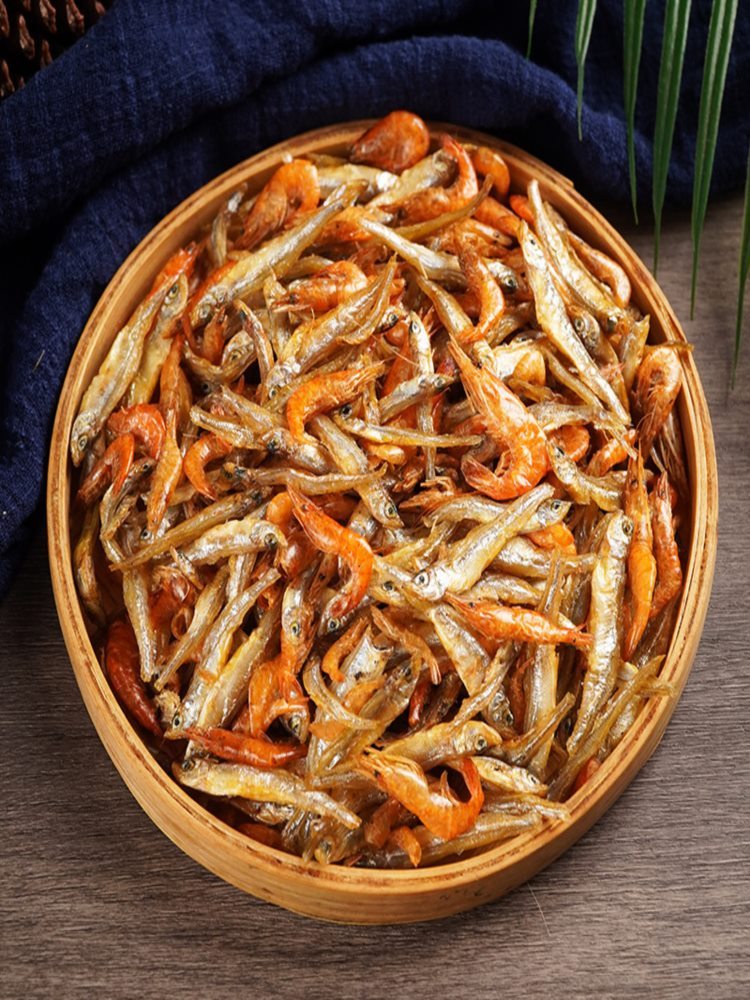 鱼虾干混合 250克 小鱼小虾下酒下饭菜无泥无沙不苦特色新鲜自制好吃烘干