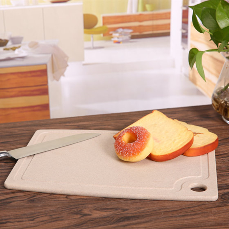 【jm】日式大号环保小麦秸秆砧板(北欧米色)