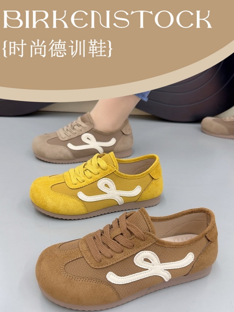 京昇女轻便透气细网眼德训鞋03-6·黄色