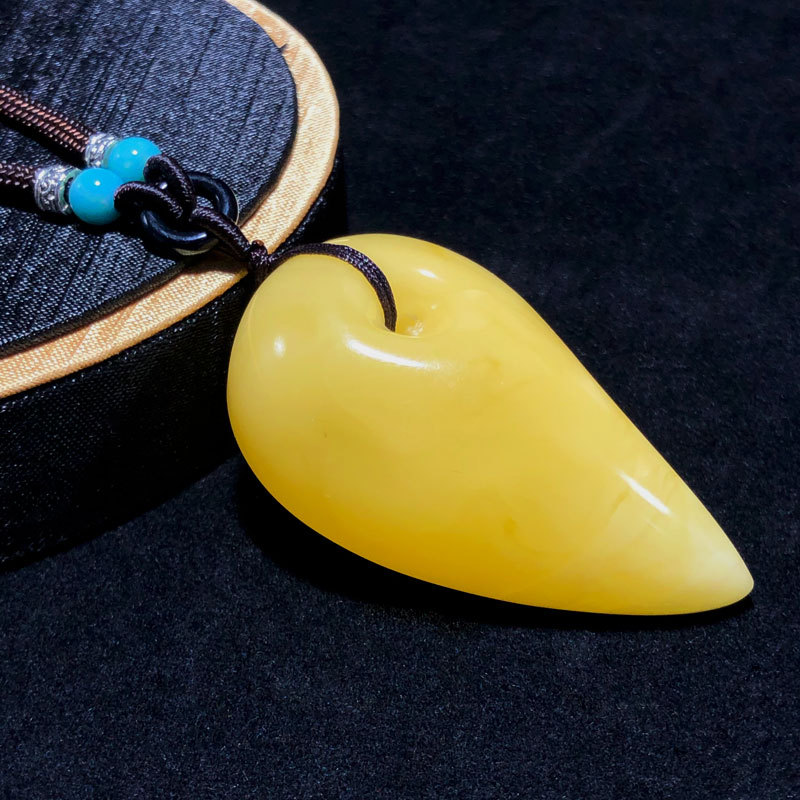 京城尚御坊精工蜜蜡勾玉小号