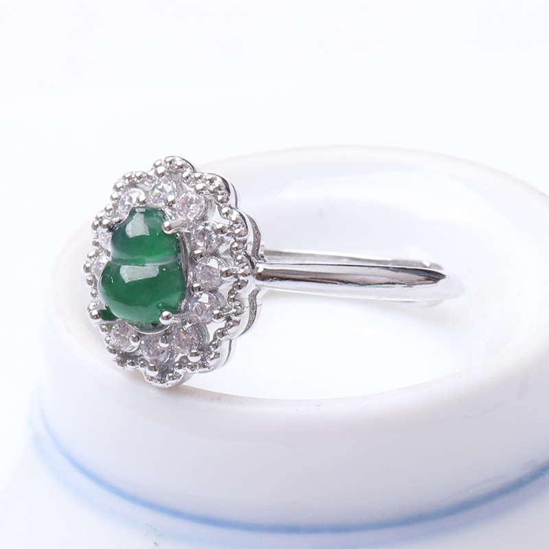 映时翡翠福禄戒指