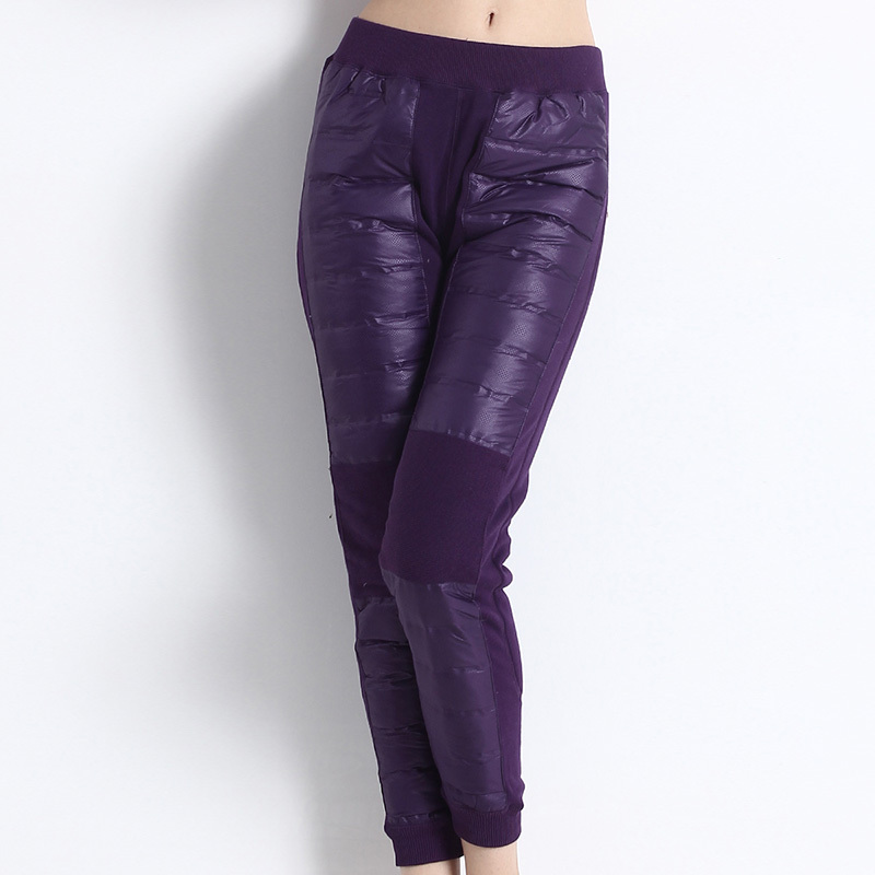 纤丝鸟羽绒双层暖霸裤-清仓·13754富贵紫