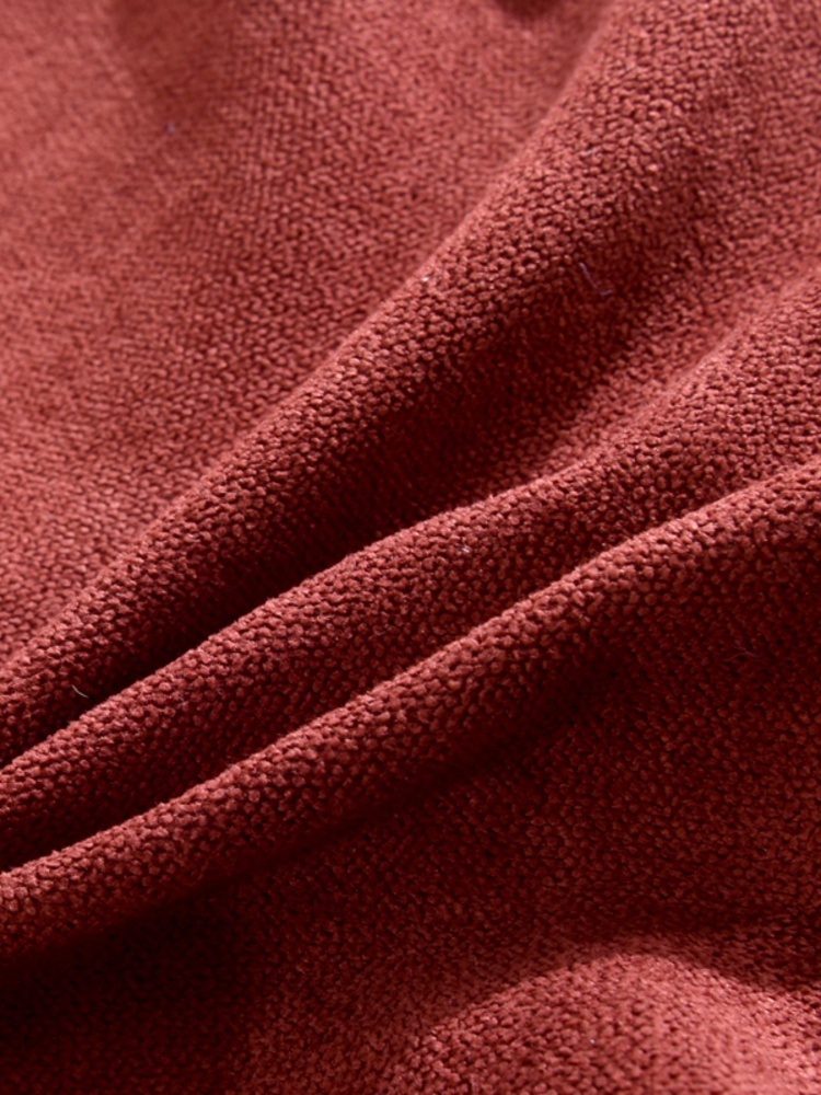 多宝雅糖果色麻绒全荞麦枕头枕芯35*55cm  1只·麻绒-橘红