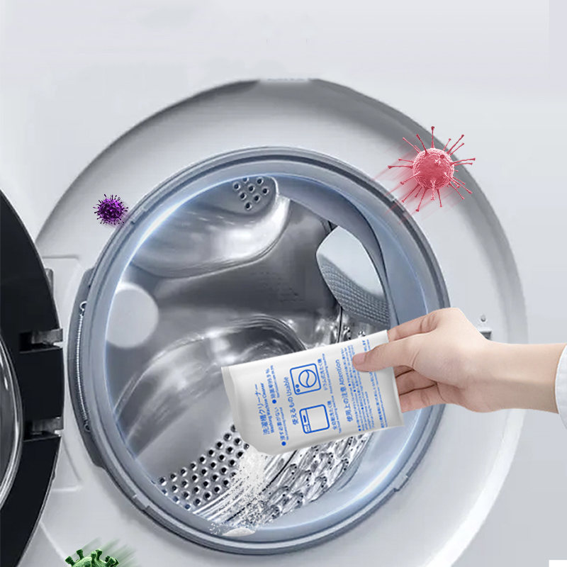 净狮 滚筒强力除垢非泡腾片清洁洗衣机槽污渍清洁剂·白色