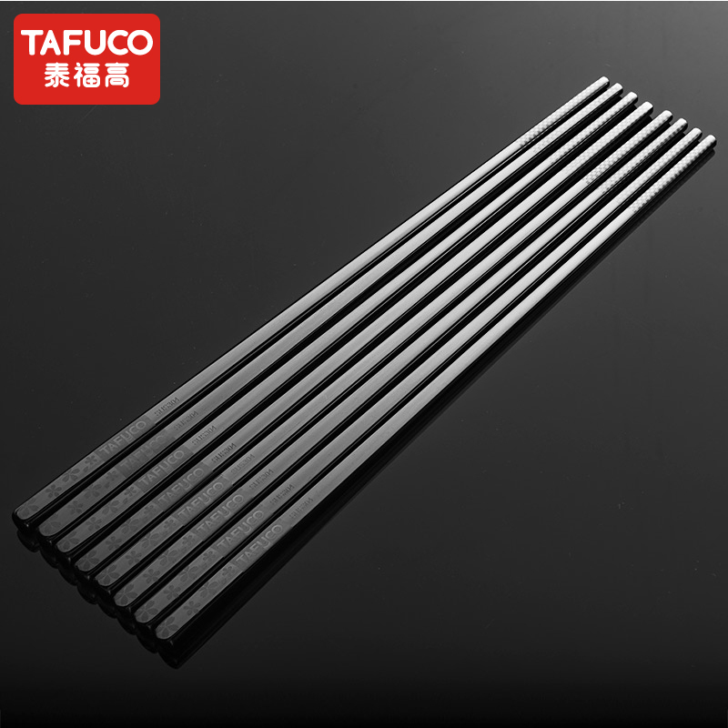 泰福高不锈钢时尚樱花筷子6双装套组·不锈钢/T5032