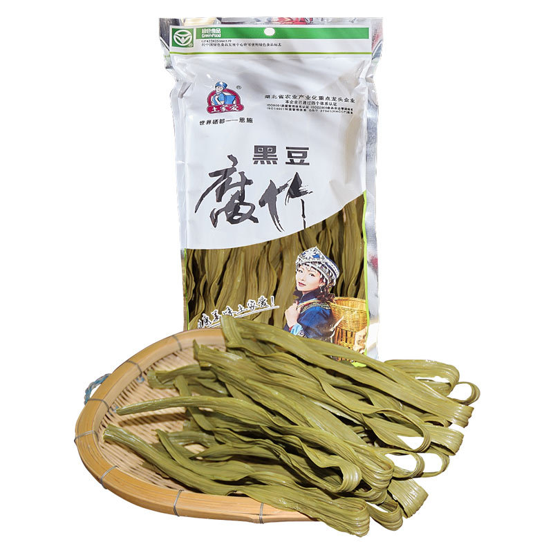 土家爱富硒黑豆腐竹110g*14袋赠：富硒五谷豆皮200g*5包富硒香菇豆皮200g*5