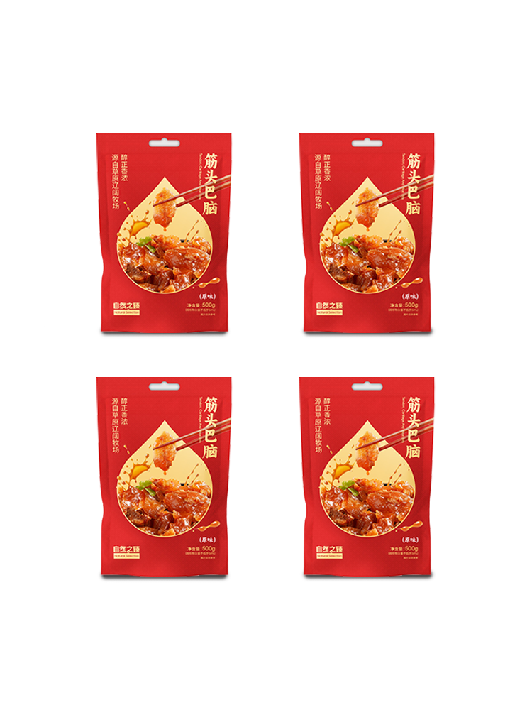 自然之臻筋头巴脑4袋装